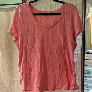 Lane Bryant Coral Short Sleeve Tee